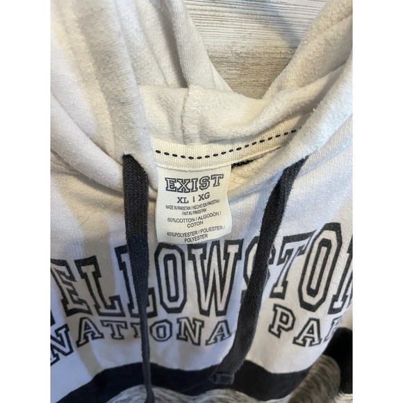 Woman's Exist Yellowstone National Park Pullover Hoodie Size XL - Picture 3 of 4